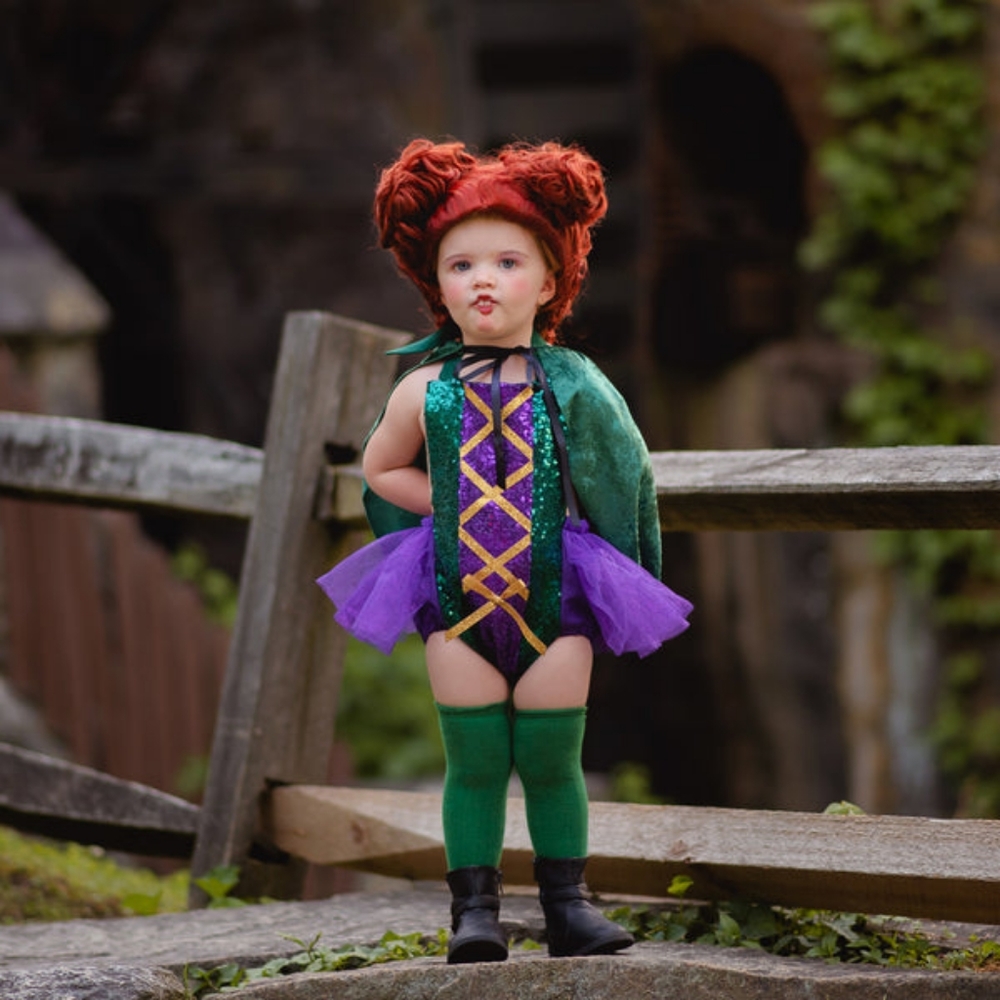 COPY - Boutique Toddler Winifred Sanderson Romper Costume W/2 Capes